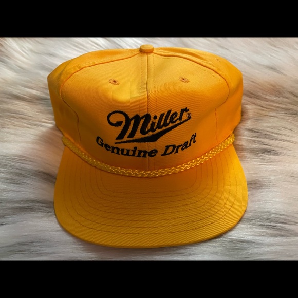 Yellow Miller Genuine Draft Hat - Picture 2 of 16